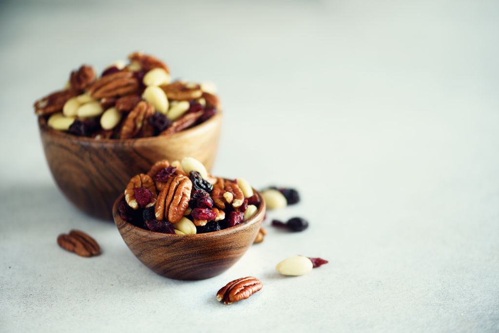 nuts and berries for a healthy diet